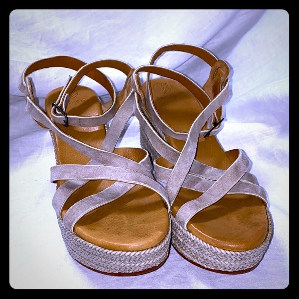 COCLICO Strappy Braided Platform Sandal-35